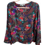 Violet+Claire  Floral Blouse Bell Sleeve BOHO Top Photo 0