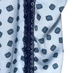 Aerie  Lightweight Nightie Small Baby Blue, Navy & Teal Details with Navy Trim Photo 5