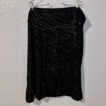 Option Too! Black sequined dressy midi formal skirt Size 22W Photo 2