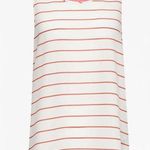 French Connection  Polly Plains White & Orange Stripe Tank Top Size Small Photo 0