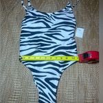 Xhilaration Xhilarition Women's Zebra Print One Piece Bathing Suit, Swimwear, Size Small, NWT Photo 2
