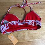 Kona Sol  Women's Red Layered Bikini Top - Size Medium - NWT Photo 7