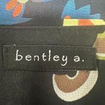 BENTLEY A. Y2K Black Multicolor Floral Midi Skirt Ruffles Womens 8 Fairy Whimsy Photo 3