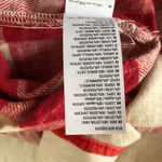 American Eagle  AEO Womens Shirt‎ S Red Check Hooded Full Button Down Long Sleeve Photo 4