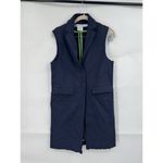 Gretchen Scott Banker Vest Women S Navy Blue‎ Corpcore Business Workwear Office Blue Photo 1