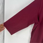 Quacker Factory Burgundy Rhinestone Jewel Embellished Scalloped V Photo 5