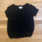 Cloth & Stone Black V- Neck Tee Photo 2