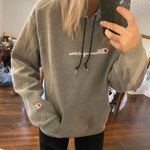 Fruit of the Loom Gray Oversized Vintage Hoodie Photo 0