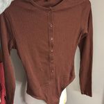 Missguided Button down brown bodysuit Photo 1