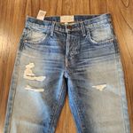 Current/Elliott  The Slouchy mid rise Jeans Button Fly 100% Cotton ankle jeans 23 Photo 6