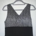 Enfocus Studio En Focus Studio Black Silver Metallic Bodycon Dress Size 10 Cocktail Party  Glam Photo 6