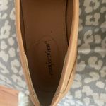 Comfort View Tan Camel Leather Slip On Round Toe Flat Shoe Elastic Stretch Size8 Photo 9