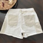 Forever 21 Denim High-Rise Jean Shorts Size 26 Beige Reworked Colorblock Womens Photo 5