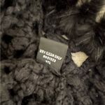 Josephine Chaus Vtg Black Crochet Open Knit Sleeveless Vest SZ M Rabbit Fur 80's Photo 10