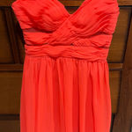 Vibrant Coral Dress Orange Photo 0