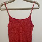 My Michelle Vintage  Rose Midi Slip Dress Beaded Straps Scarf Hem Fairy Whimsical Photo 12