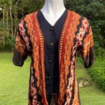 Naturally Yours Honolulu Hawaii Women’s Attached Vest Layered Blouse Size Medium Photo 50