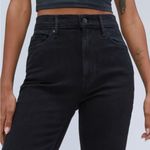 Everlane  The Original Cheeky Cropped Jeans Coal Black Size 28 Photo 4