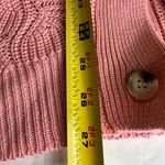 Andree by Unit  pink v-neck cardigan open knit lightweight 2X plus office casual Photo 7