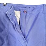 Woolrich Women’s Sz 14 Periwinkle Flat Front Edda 100% Cotton Bermuda Shorts Photo 4