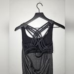 Lululemon  Free To‎ Be Serene Tank Dark Gray with Snake Print Sports Bra Size 6 Photo 3