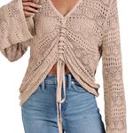 Amazon Beige Knit Long Sleeve Top NWOT Photo 0