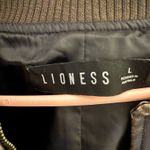 LIONESS  Leather Bomber Jacket Photo 4