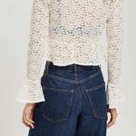 Topshop front tie V neck lace top Photo 2