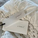 A loves A NWT  Crochet Mixed Media Babydoll Mini Dress Size Medium Photo 3