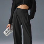 Alo Yoga Alo High Waist Dreamscape Trousers Black Large Photo 0