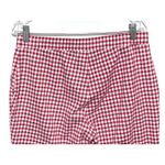 Susan Graver  Weekend Crop Pull On Pants M Red Gingham Cottagecore Preppy Picnic Photo 4