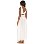 Tularosa  Revolve White Flowy Cotton Fia Maxi Eyelet Cutout Casual Dress XS Photo 2