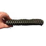 Christian Louboutin Studded Black Panettone Wallet with red interior. Photo 7