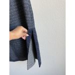 Entro  Navy Tweed Majesty Sleeveless Midi Dress Button Down Women's Size Small Photo 13