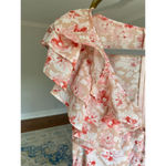 Storia  Ruffle Floral Mini Dress Romantic Cottagecore Spring Wedding Brunch Boho Photo 6