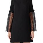 Slate + Willow Black Lace Sleeve Cut Out Back Dress size 0 Photo 2
