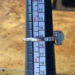 Genuine Aquamarine Sterling Silver Heart Ring Size 7 Photo 7