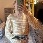 Zebra Print Sweater Tan Photo 0