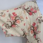 Reformation Karen Kimono Midi Wrap Dress Leila Floral Tulip Size XS Cream Pink Photo 14