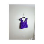Banana Republic Women's Cross Back Crop Top Size M New Purple Photo 6
