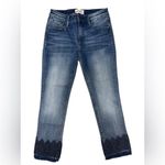 Driftwood Candace Jeans – Argyle Embroidered Hem - Size 26 Photo 1