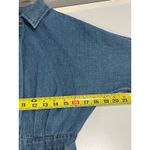 VICI NEW  Denim Chambray Puff Sleeve Belted Romper Extra Small Photo 4