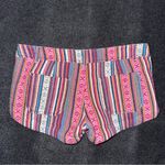 Others Follow Y2K Boho Aztec Tribal Stripe Low Rise Micro Mini Shorts Size 25 Festival Core Photo 1