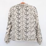 Coldwater Creek Womens Blazer Size M Cream Botanical Embroidered Cottage Fairy Photo 6