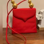 Paloma Picasso vintage shoulder evening bag in red / gold Photo 3