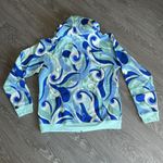 Hill House The Allie Zip Up Hoodie Womens Small Ocean Kaleidoscope Blue Photo 11