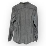 Banana Republic Women’s Black/ Grey Denim Button Up Shirt Size Large 100% Cotton Photo 2