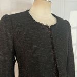 joe's jeans Joe’s black tweed bronze metallic grey hem jacket size medium Photo 3