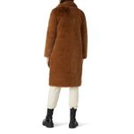 Apparis Siena Brown Faux Fur Teddy Long Coat MEDIUM Photo 3