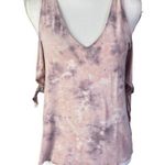 American Eagle  Soft & Sexy Cold Shoulder Tie Dye Flowy Tank Top Photo 0